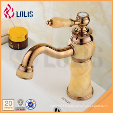 Best selling products rose gold plated marble stone bathroom faucets